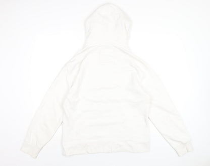 Mens UK Size S Pull&Bear White Pullover Hoodie