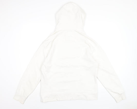 Mens UK Size S Pull&Bear White Pullover Hoodie