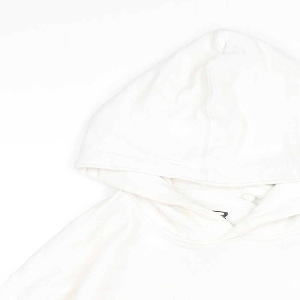 Mens UK Size S Pull&Bear White Pullover Hoodie