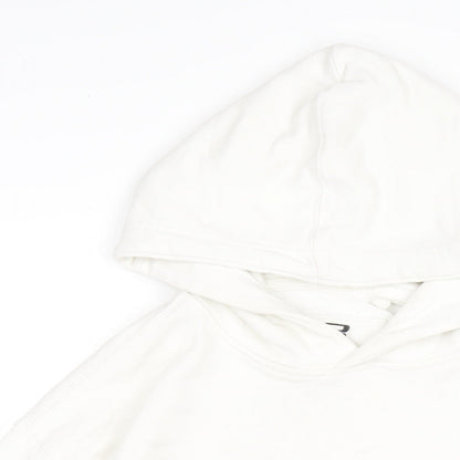 Mens UK Size S Pull&Bear White Pullover Hoodie