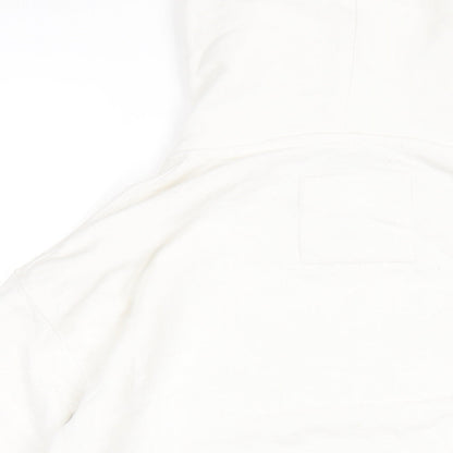 Mens UK Size S Pull&Bear White Pullover Hoodie