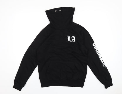 H&M Boys Black Cotton Pullover Hoodie Size 12-13 Years Pullover