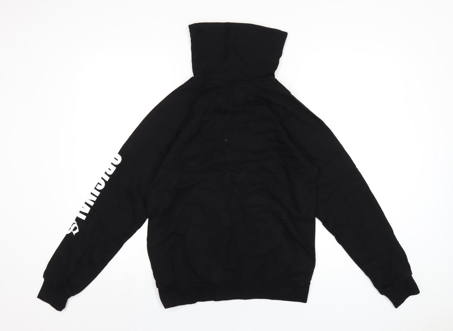 H&M Boys Black Cotton Pullover Hoodie Size 12-13 Years Pullover