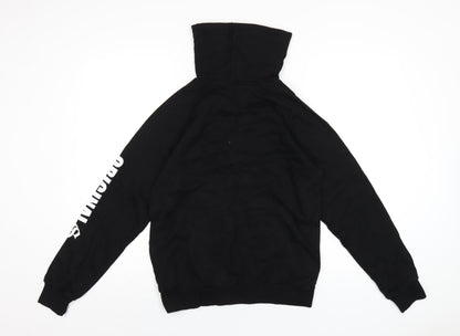 H&M Boys Black Cotton Pullover Hoodie Size 12-13 Years Pullover