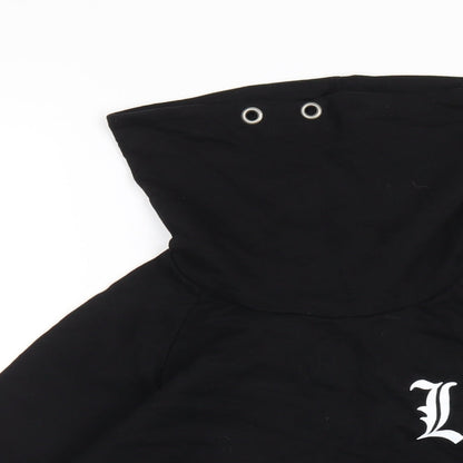 H&M Boys Black Cotton Pullover Hoodie Size 12-13 Years Pullover