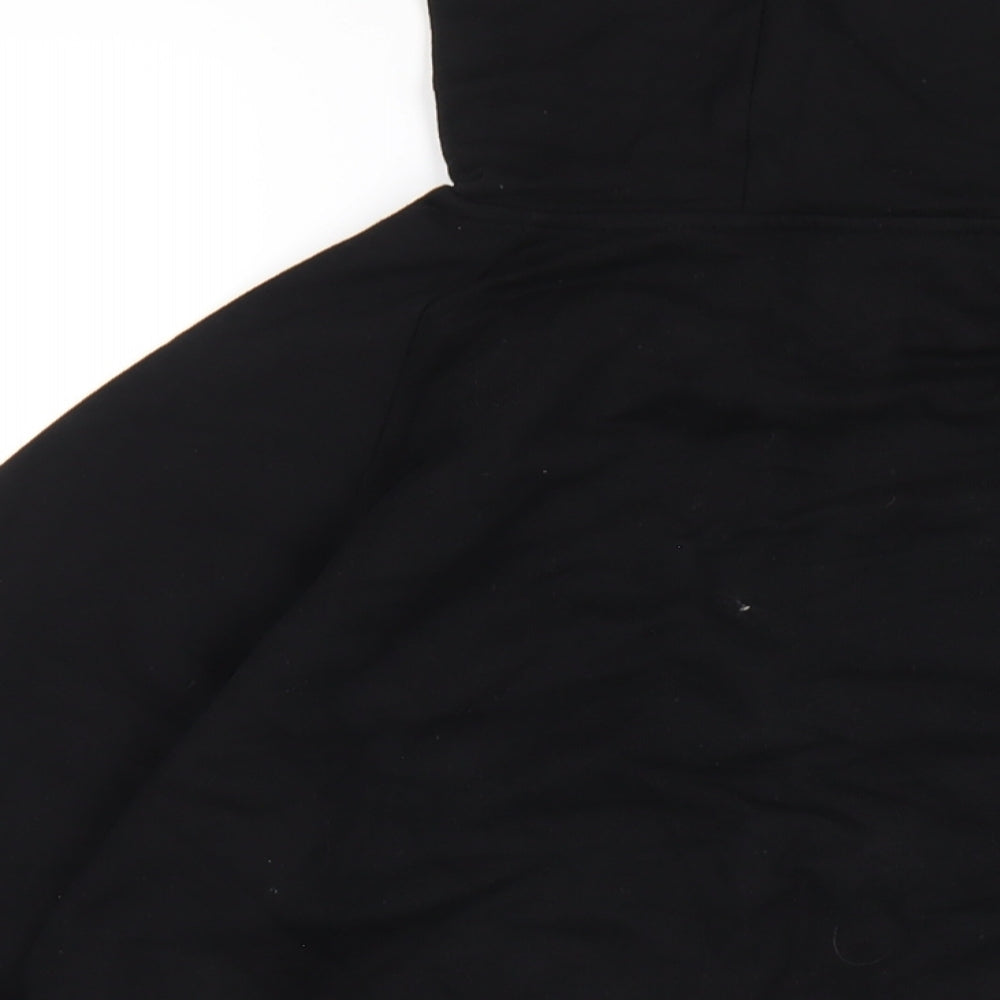 H&M Boys Black Cotton Pullover Hoodie Size 12-13 Years Pullover