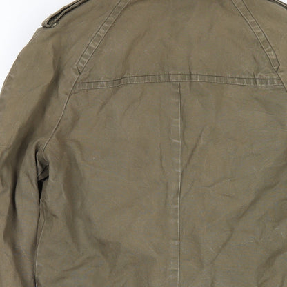 Womens UK Size 8 H&M Green Trench Coat