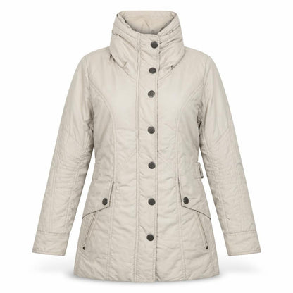 GREENSTONE Womens Beige Rain Coat Coat Size 8 Zip