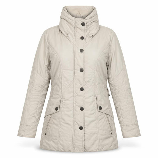GREENSTONE Womens Beige Rain Coat Coat Size 8 Zip
