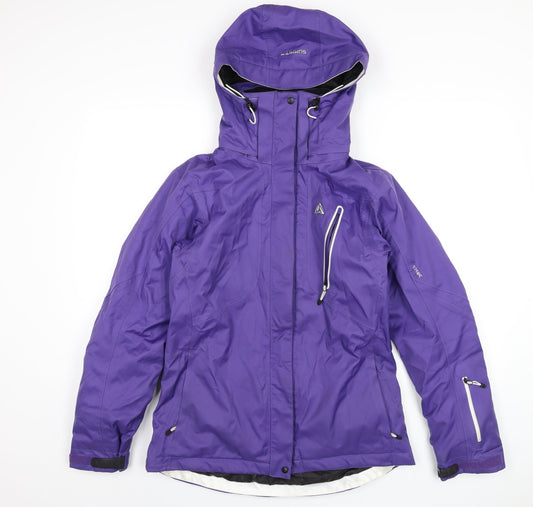 Summit Womens Purple Rain Coat Coat Size 12 Zip