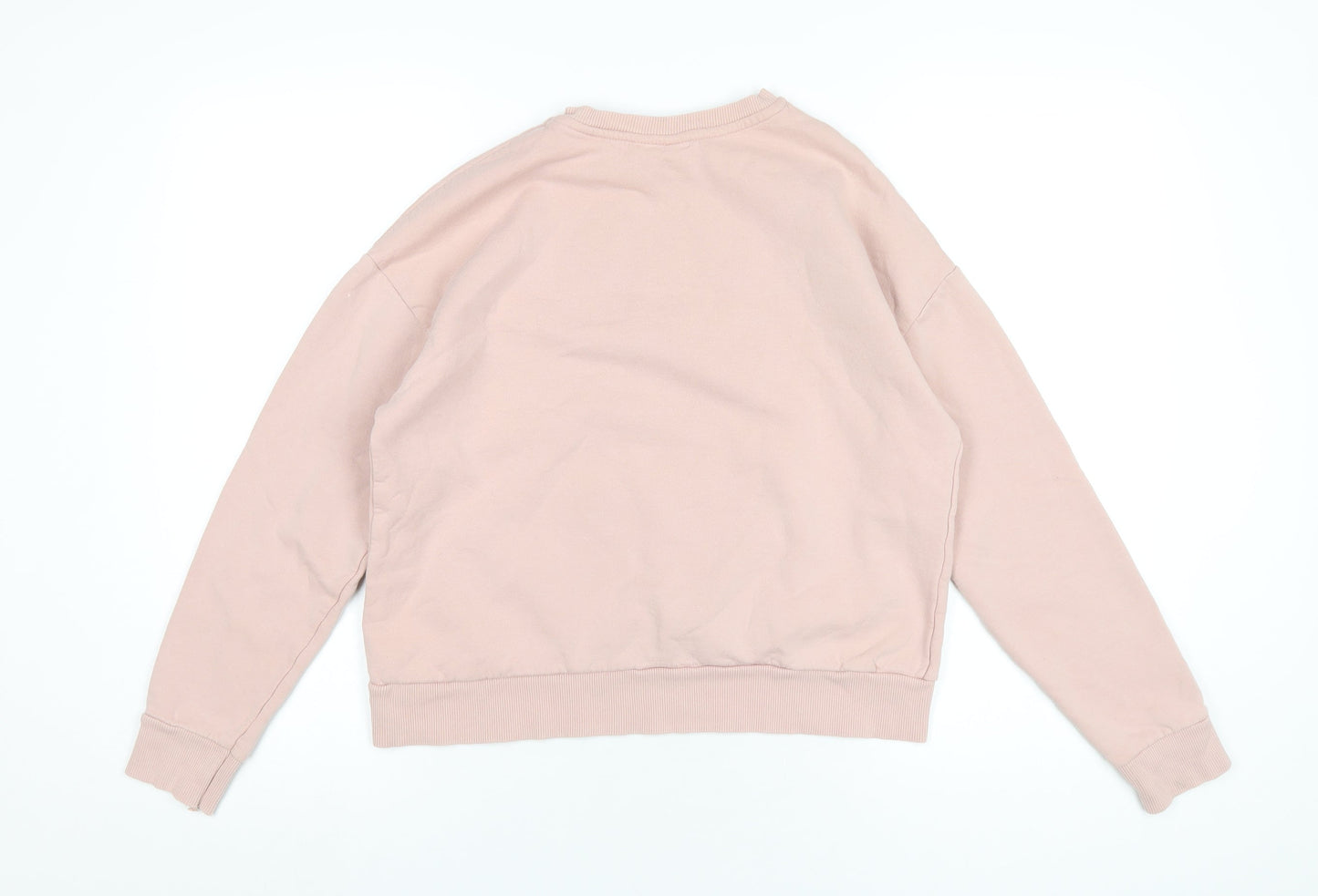 Womens UK Size S Disney Pink Pullover Sweatshirt