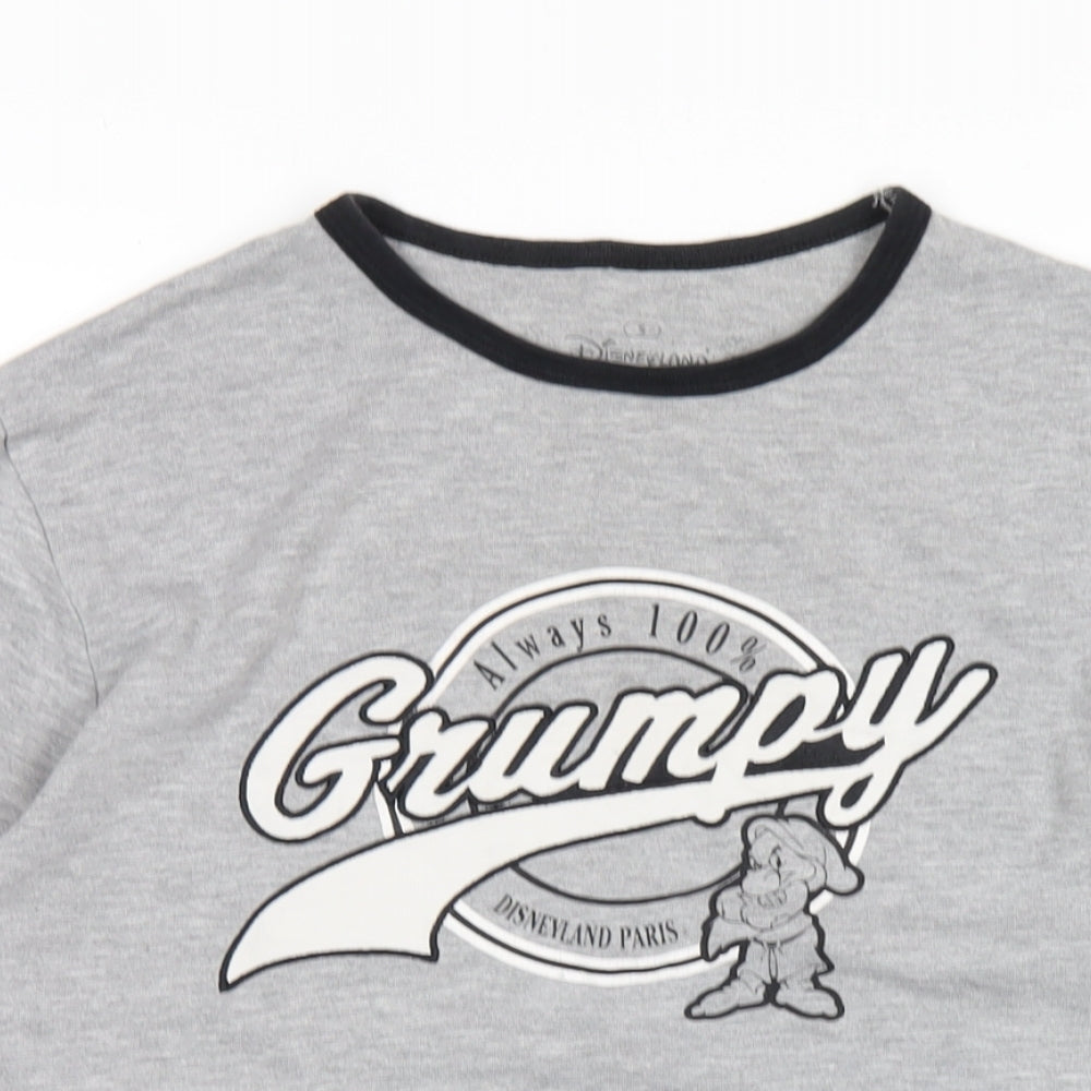 Mens UK Size S Disney Grey  T-Shirt