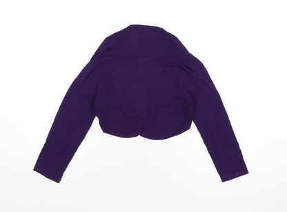Womens UK Size M Wallis Purple Shrug Jumper