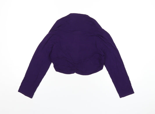Womens UK Size M Wallis Purple Shrug Jumper