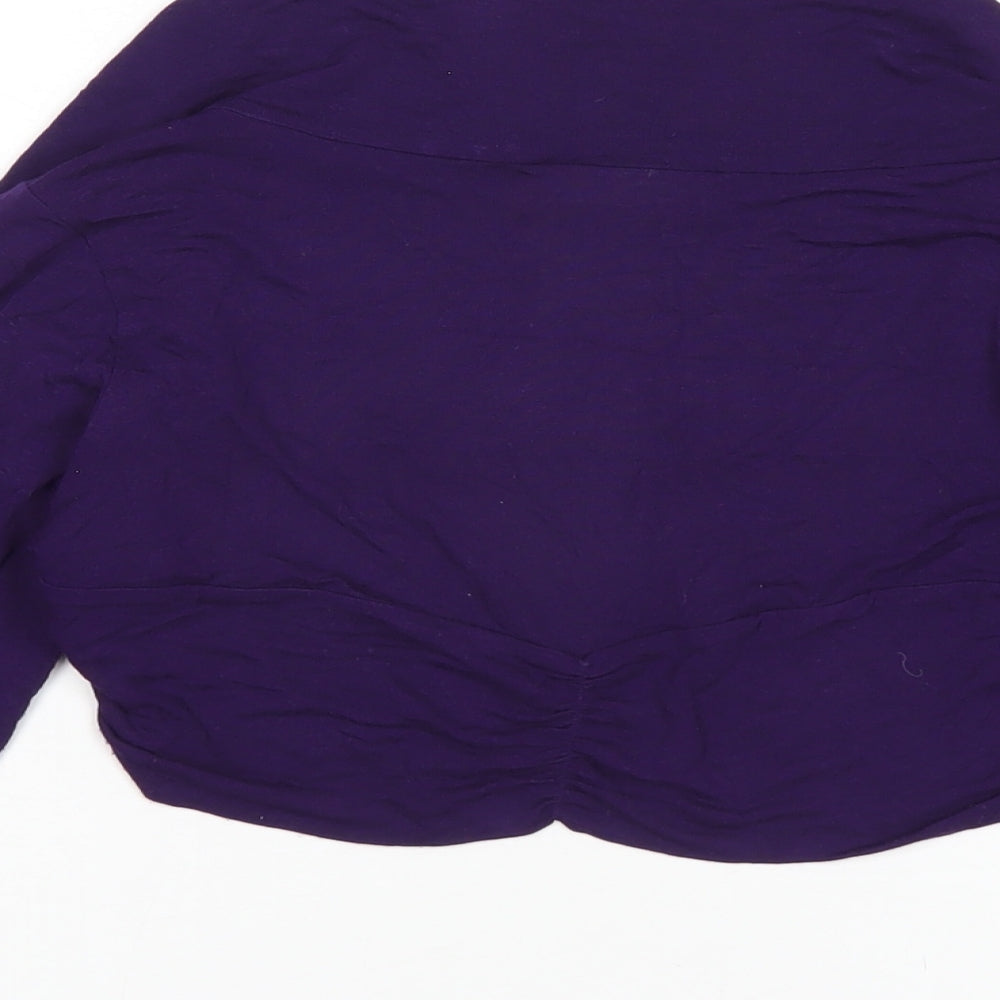 Womens UK Size M Wallis Purple Shrug Jumper