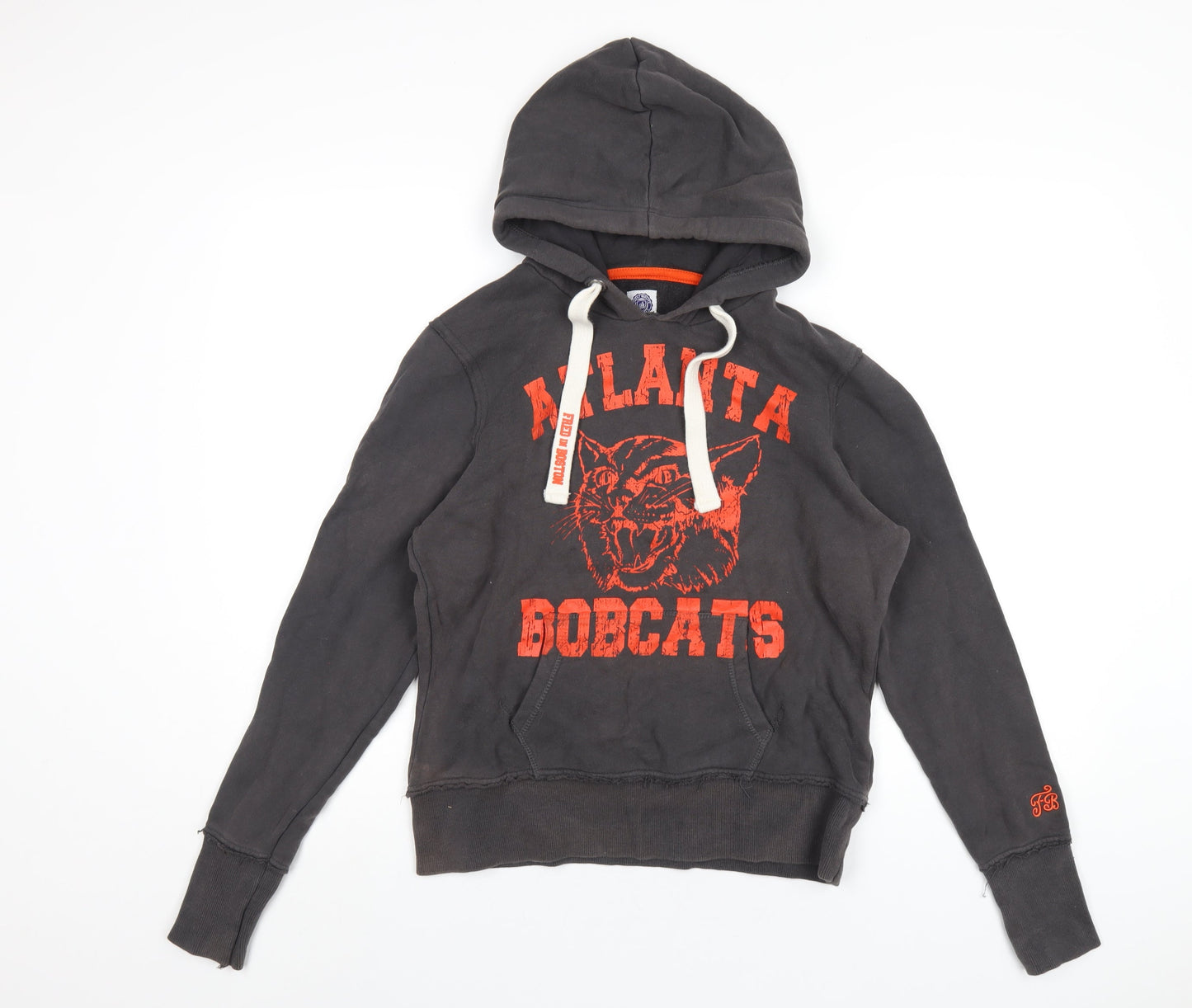 Fred in Boston Womens Grey Cotton Pullover Hoodie Size M Pullover - Atlanta Bobcats