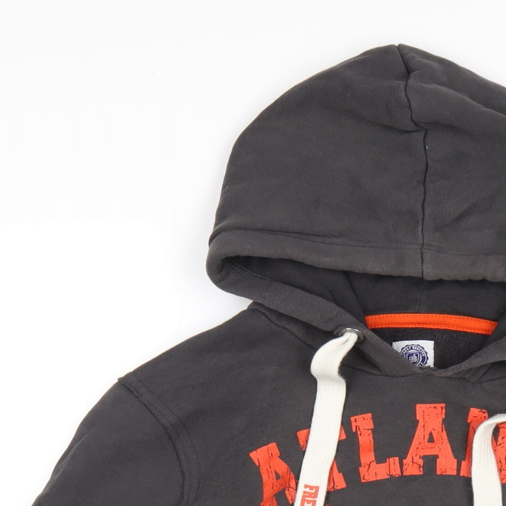 Fred in Boston Womens Grey Cotton Pullover Hoodie Size M Pullover - Atlanta Bobcats