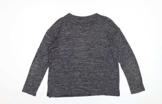 Womens UK Size M Springfield Grey Basic T-Shirt