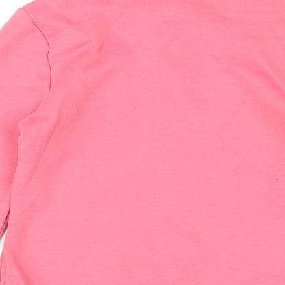 DECATHLON Girls Pink Polyester Full Zip Sweatshirt Size 10-11 Years Zip