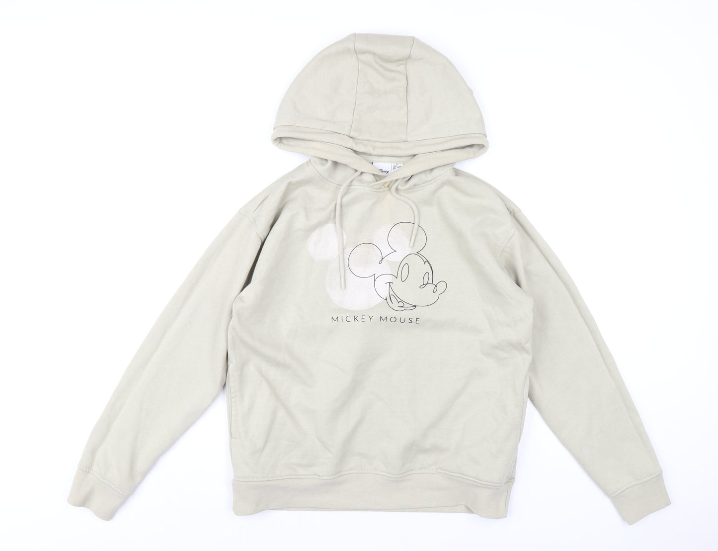 Womens UK Size 6 Disney Beige Pullover Hoodie