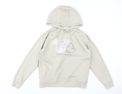 Womens UK Size 6 Disney Beige Pullover Hoodie