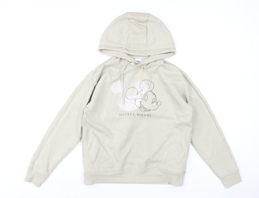Womens UK Size 6 Disney Beige Pullover Hoodie