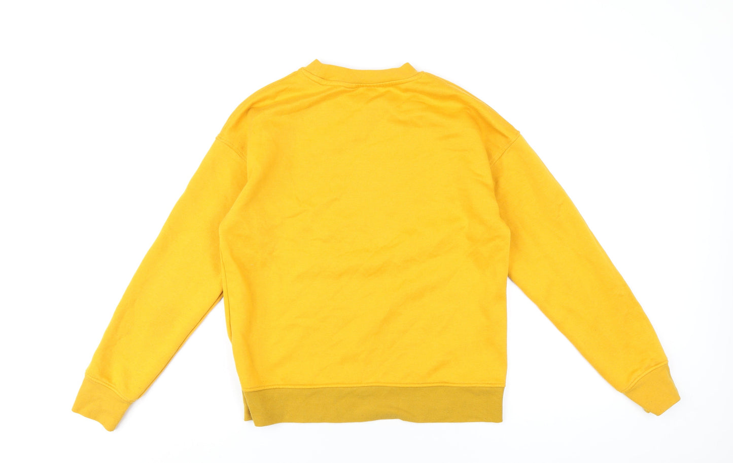 Womens UK Size 4 Disney Yellow Pullover Sweatshirt