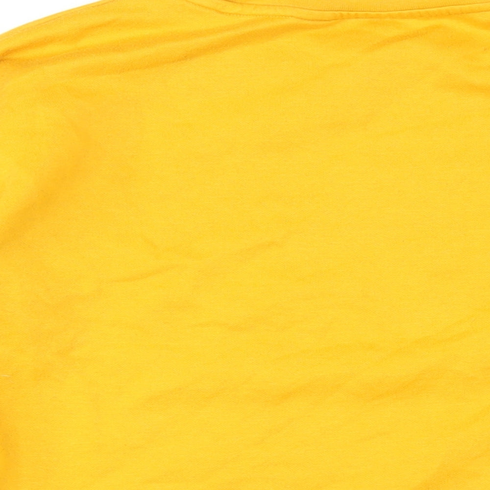 Womens UK Size 4 Disney Yellow Pullover Sweatshirt