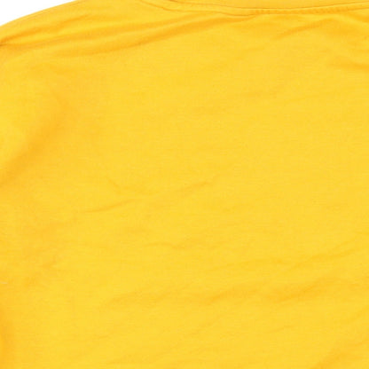 Womens UK Size 4 Disney Yellow Pullover Sweatshirt