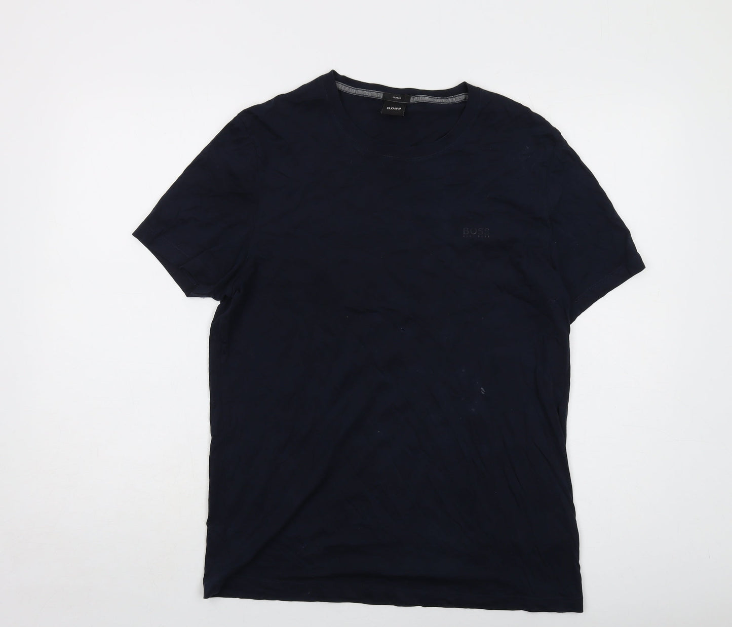 Mens UK Size L Boss Blue  T-Shirt