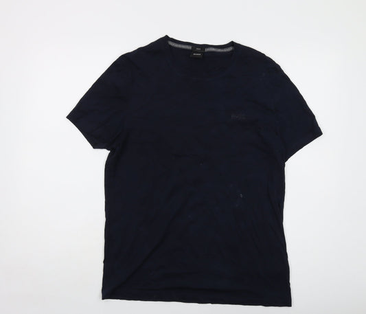 Mens UK Size L Boss Blue  T-Shirt
