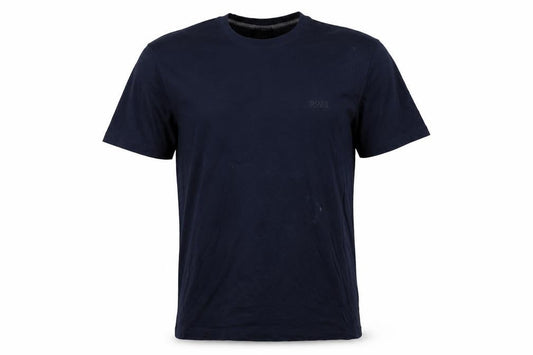 BOSS Mens Blue Cotton T-Shirt Size L Crew Neck