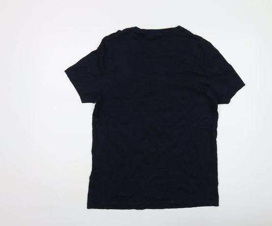 Mens UK Size L Boss Blue  T-Shirt