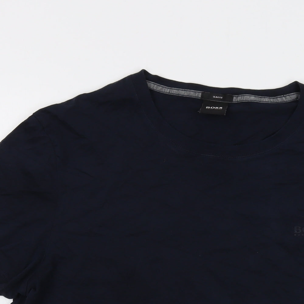 Mens UK Size L Boss Blue  T-Shirt