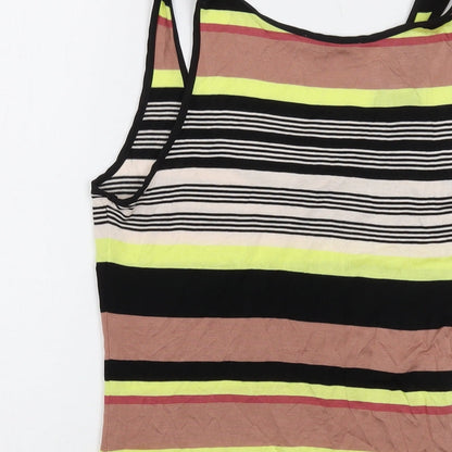 Womens UK Size S Oasis Multicoloured Basic Tank