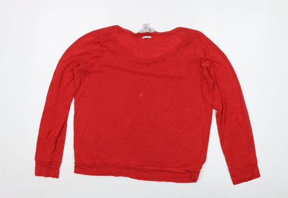 Womens UK Size M Victoria's Secret Red Basic Blouse
