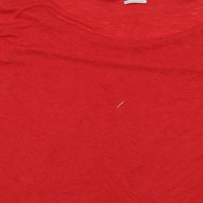 Womens UK Size M Victoria's Secret Red Basic Blouse