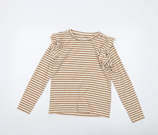 Womens UK Size L JDY Beige Basic Blouse