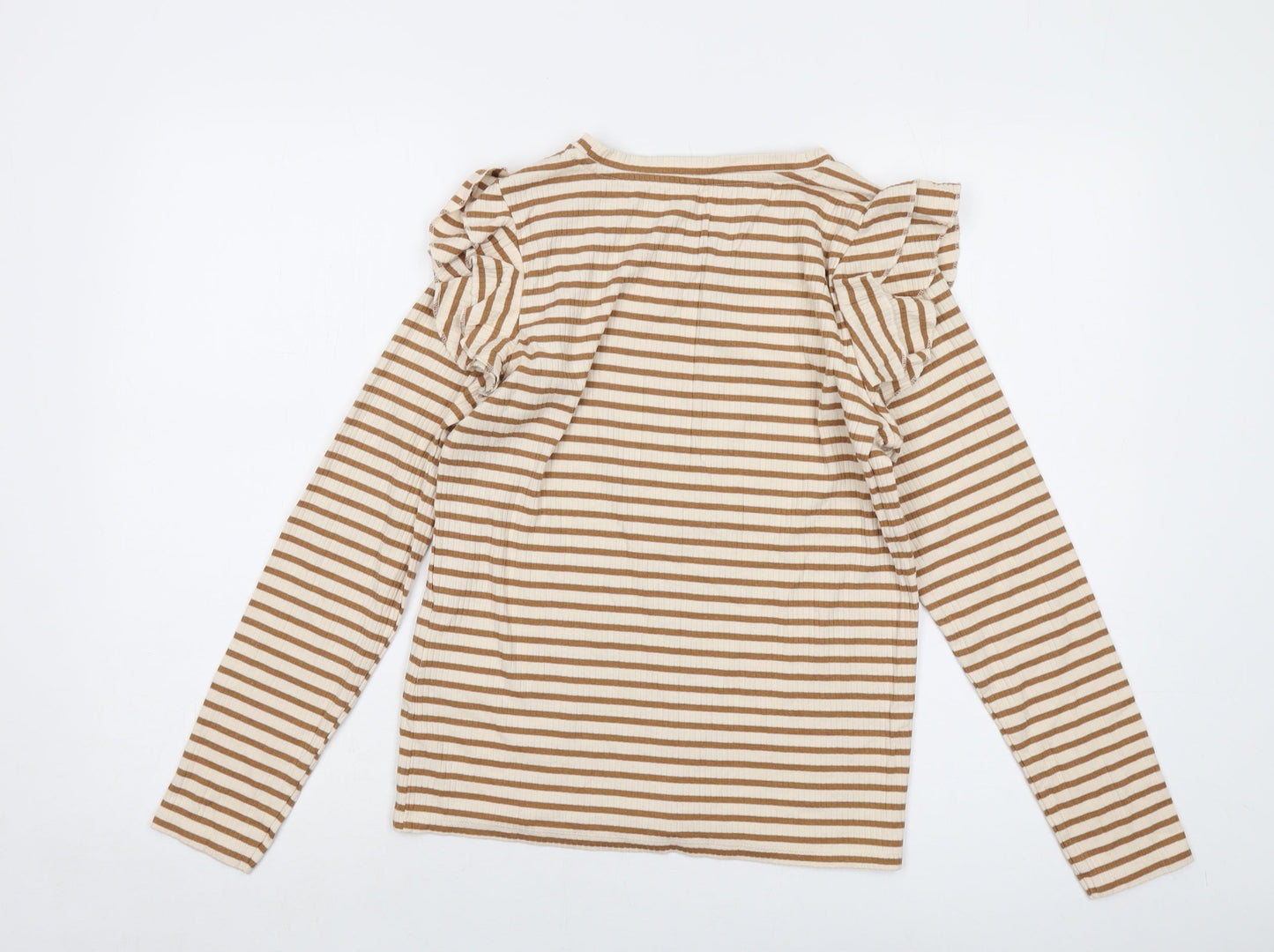 Womens UK Size L JDY Beige Basic Blouse
