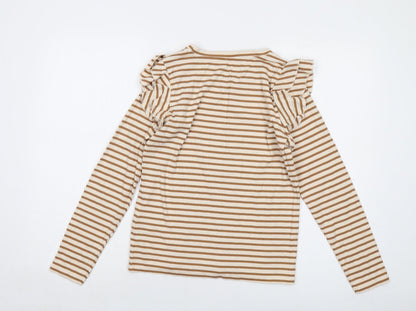 Womens UK Size L JDY Beige Basic Blouse