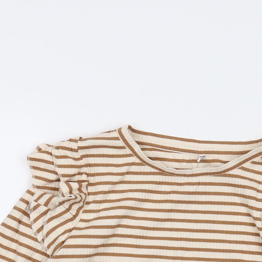 Womens UK Size L JDY Beige Basic Blouse