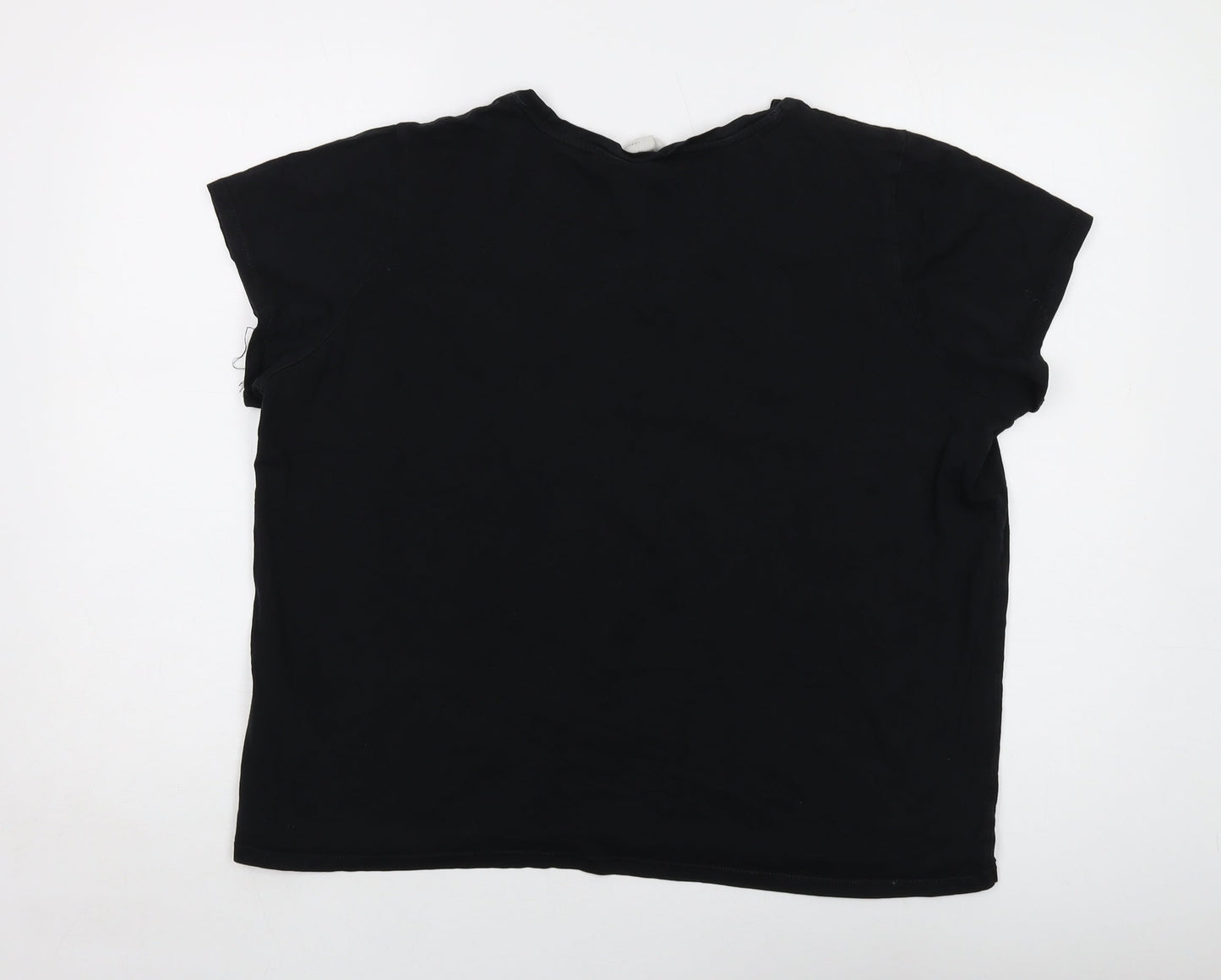 Womens UK Size XL Friends Black Basic T-Shirt