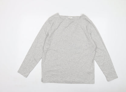 Womens UK Size 20 Cotton Traders Grey Basic T-Shirt