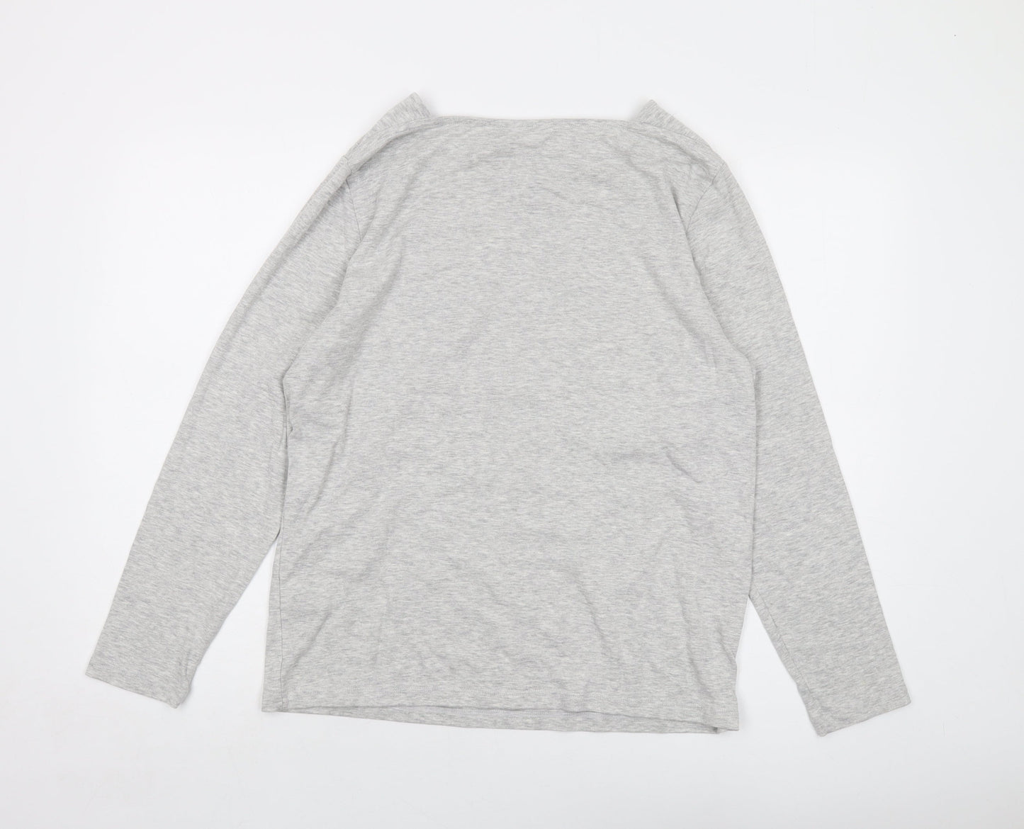 Womens UK Size 20 Cotton Traders Grey Basic T-Shirt