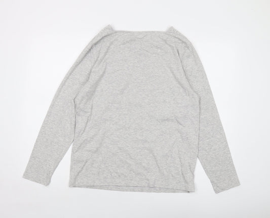 Womens UK Size 20 Cotton Traders Grey Basic T-Shirt