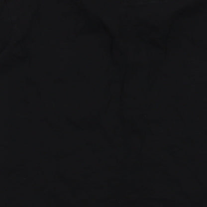 Peter Werth Mens Black Cotton Polo Size 2XL Collared Button