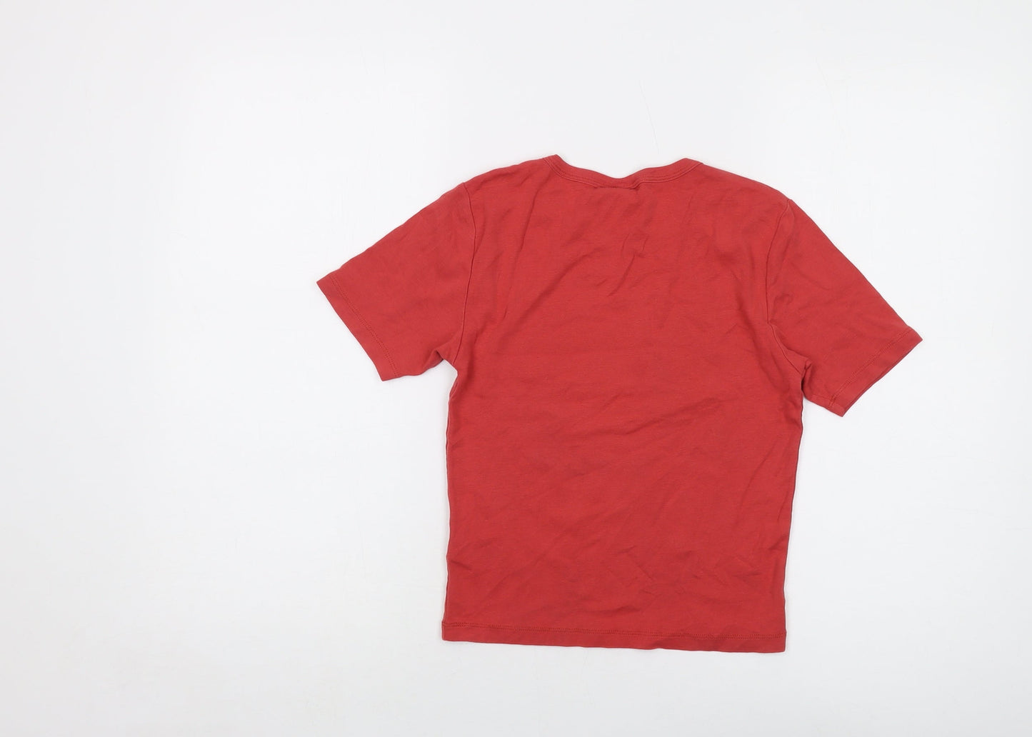Womens UK Size M Urban Outfitters Orange Cropped T-Shirt