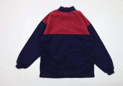 Used Co Mens Blue Polyester Pullover Sweatshirt Size XL - Vintage