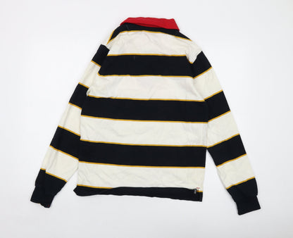 Marshall Artist Mens Multicoloured Striped Cotton Pullover Sweatshirt Size M