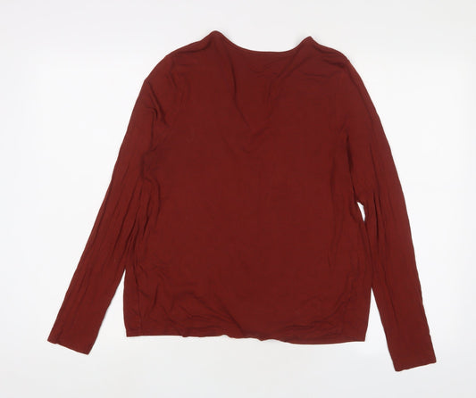 Womens UK Size 12 New Look Brown Basic Blouse